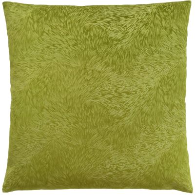Oraver Pillow (Lime Green Feathered Velvet)