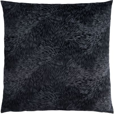 Oraver Pillow (Black Feathered Velvet)