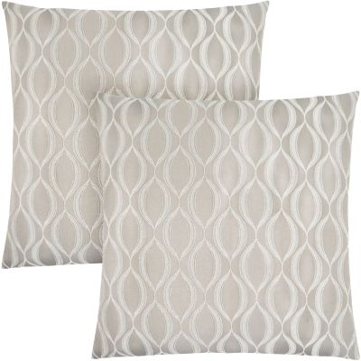 Jedale Pillow (Set of 2 - Taupe Wave Pattern)