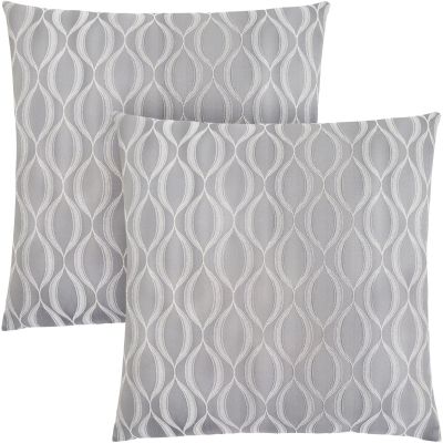 Jedale Pillow (Set of 2 - Grey Wave Pattern)