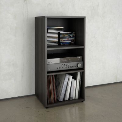 Allure 2-Shelves Bookcase (White & Ebony)