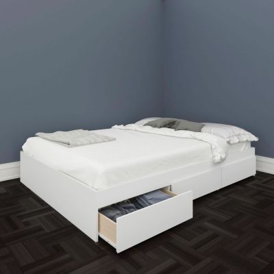 BLVD Blvd Full Size Storage Bed (White)