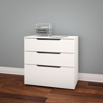 Arobas 3-Drawer Filing Cabinet (White)