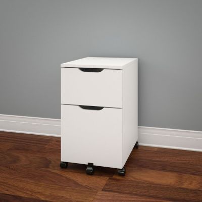 Arobas Mobile Filing Cabinet (White)