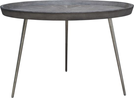 Josephine Coffee Table (Grey with Silver Base)