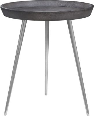 Josephine Side Table (Grey with Silver Base)