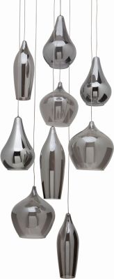 Emma Pendant Light (Grey with Silver Fixture)