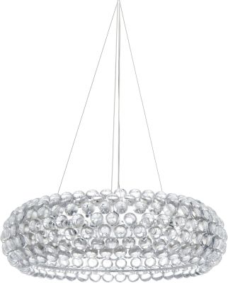 Bulle Pendant Light (Clear with Silver Fixture)