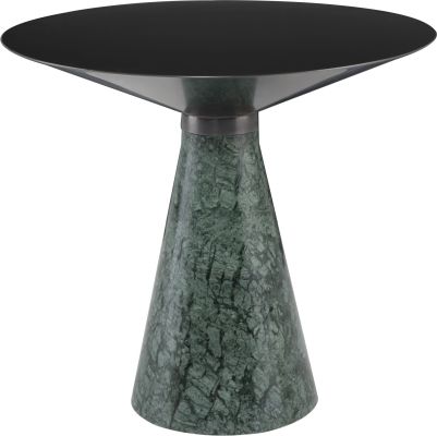 Iris Side Table (Large - Graphite with Green Base)