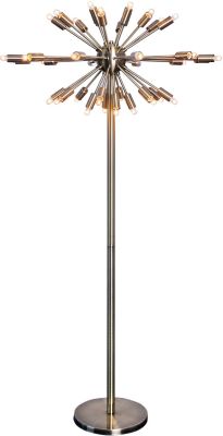 Vladimir Floor Lamp (Antique Brass with Brass Base)