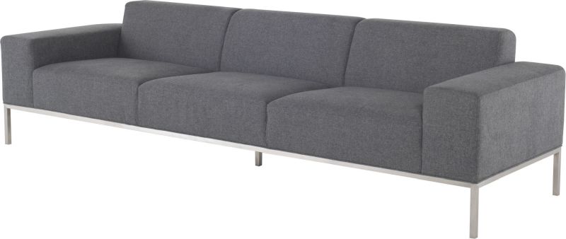 Bryce Triple Seat Sofa (Shale Grey)