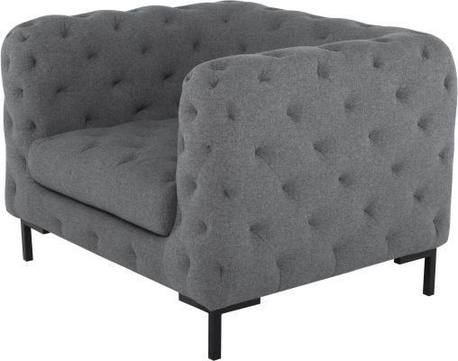 Tufty Single Seat Sofa (Shale Grey)