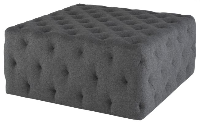 Tufty Ottoman Sofa (Shale Grey with Black Legs)