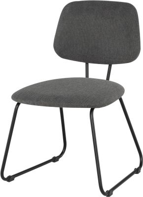 Ofelia Dining Chair (Graphite with Black Frame)