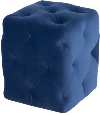 Tufty Ottoman Sofa (Cube - Saphire with Black Legs)