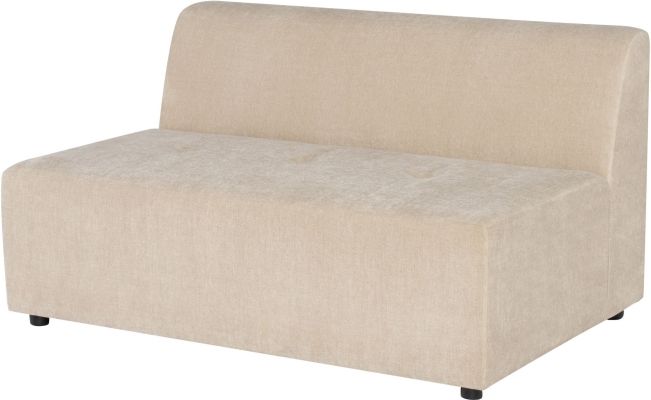 Parla Modular Sofa (Wide Middle - Almond with Black Legs)