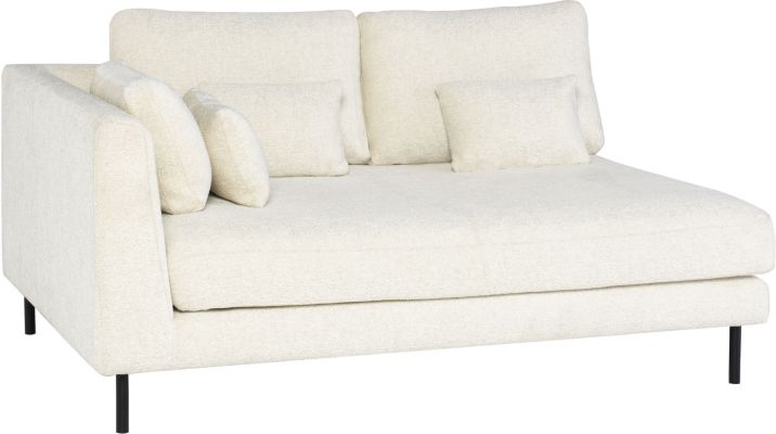 Gigi Modular Sofa (Left Seat - Coconut with Black Legs)