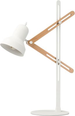 Jethro Table Lamp (White with White Body)