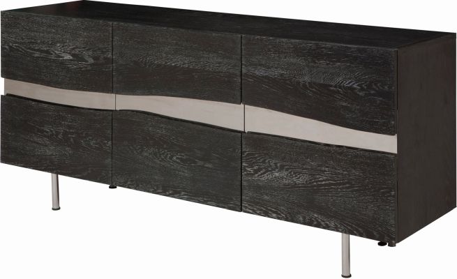 Sorrento Sideboard Cabinet (Oxidized Grey Oak with Oxidized Grey Oak Cabinet)