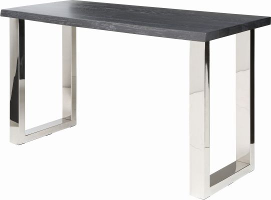 Lyon Console Table (Oxidized Grey Oak with Silver Legs)