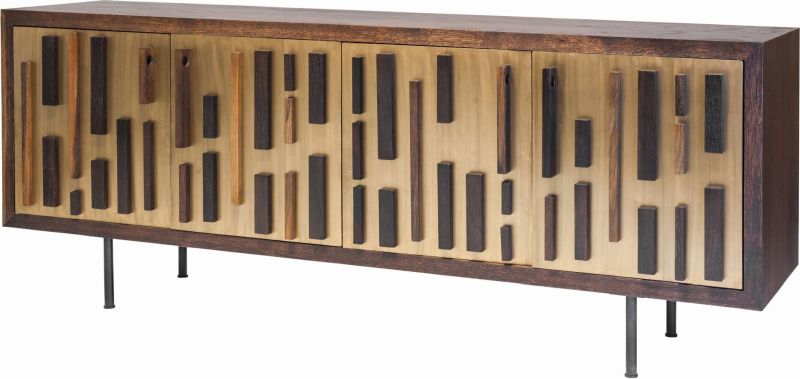 Blok Sideboard Cabinet (Bronze with Seared Cabinet)
