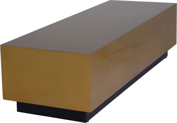 Asher Coffee Table (Gold with Black Base)