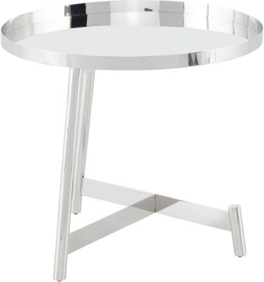 Landon Side Table (Polished Stainless)