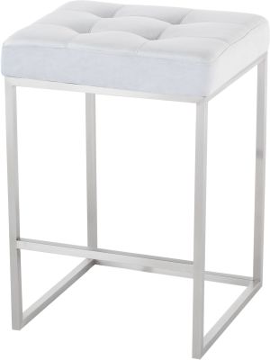 Chi Counter Stool (Ice Blue with Stainless Base)