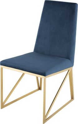 Caprice Dining Chair (Peacock with Gold Base)