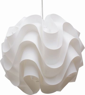 Meringue Pendant Light (Large - White with White Fixture)