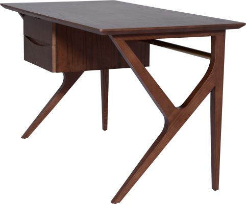 Karlo Desk Table (Walnut with Walnut Base)