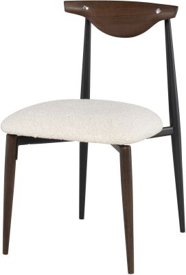 Vicuna Dining Chair (Boucle Beige with Smoked Legs)