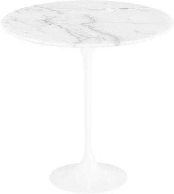 Jacob Side Table (White with White Base)