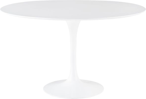 Cal Dining Table (Medium - White Veneer Top)
