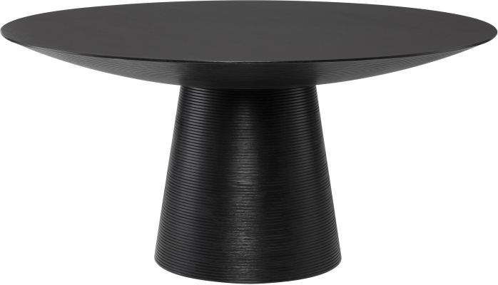 Dania Dining Table (Large - Black with Black Base)