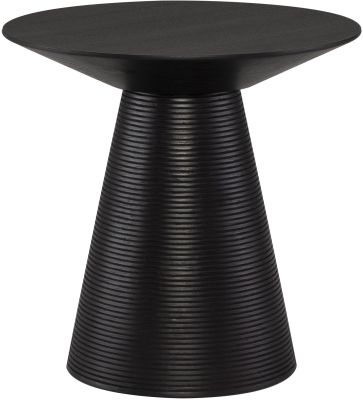 Anika Side Table (Black with Black Base)