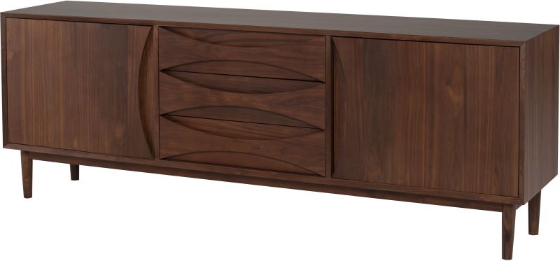 Adele Sideboard Cabinet (Walnut with Walnut Cabinet)
