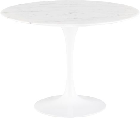 Cal Dining Table (Small - White Marble Top)