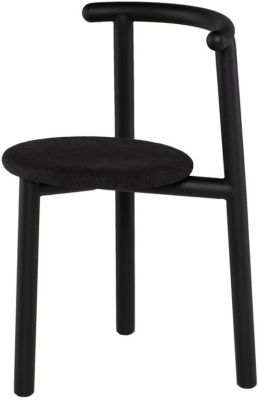Gabrielle Dining Chair (Coal with Black Frame)
