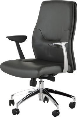 Klause Office Chair (Grey with Silver Base)