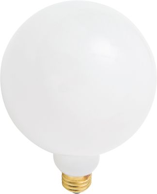 G125 25W E26 Light Bulb Lighting (White)