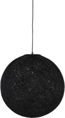 String 20 Pendant Light (Black with Silver Fixture)