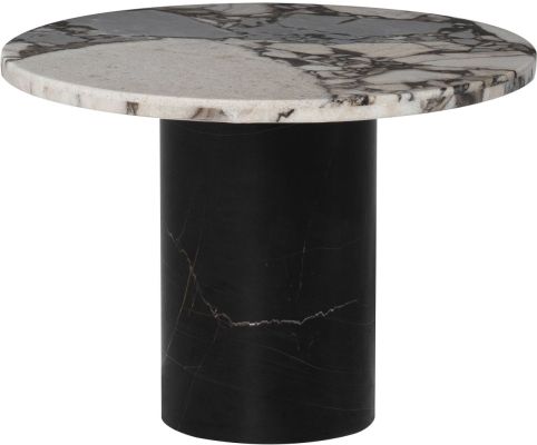 Ande Side Table (Luna Marble & Noir Marble Leg)