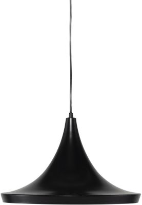 Euclid Pendant Light (Large - Black with Gold Inner Shade)
