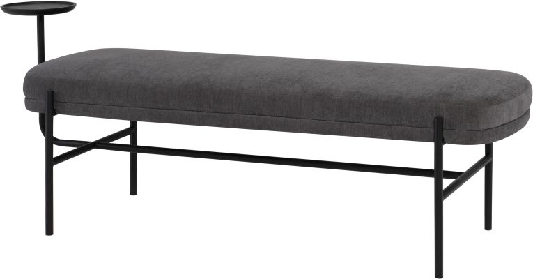 Inna Occasional Bench (Cement with Black Legs)