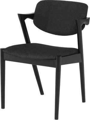 Kalli Dining Chair (Charcoal Boucle - Black Ash Frame)