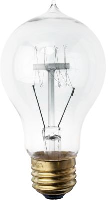 A19(With Tip On Top) Light Bulb Lamp (Clear)