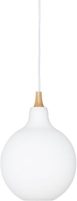 Mimas Pendant Light (White with Raw Ash Fixture)