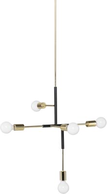 Hendrix Pendant Light (Black with Gold Accent)