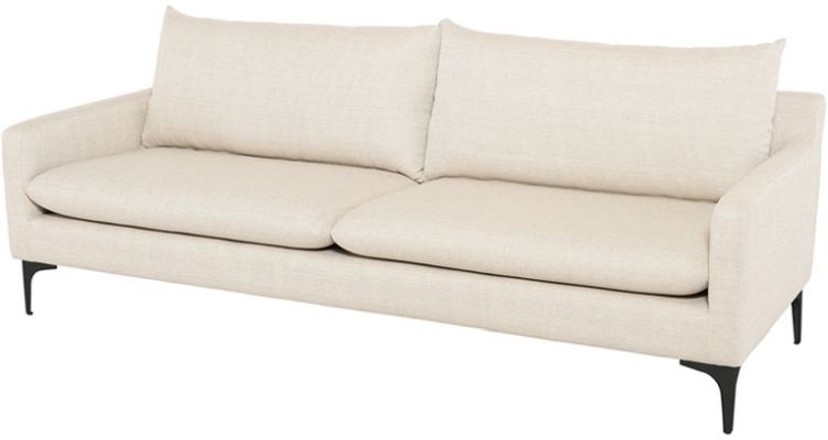 Anders Triple Seat Sofa (Sand with Black Legs)